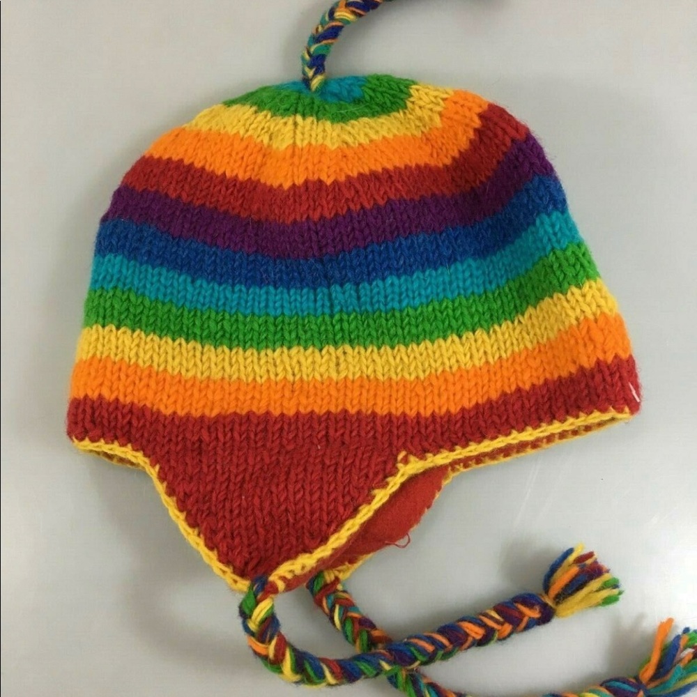Hot Sale!!!Handmade Rainbow π hat - Picture 4 of 16